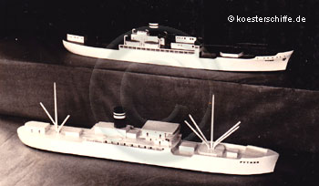 Kühlschiff Python, Köster-Modell und Van Ryper Modell