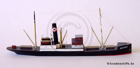 Köster-Modell Dampfer Werner
