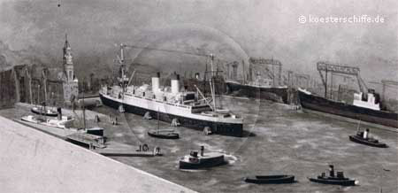 Diorama Hamburger Hafen - K&ouml;ster-Modell Abb. 3