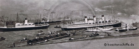 Diorama Hamburger Hafen - K&ouml;ster-Modell Abb. 4