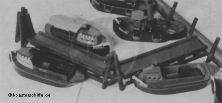 K&ouml;ster-Modell H.H.B.K. Schlepper- u. Barkassensteg