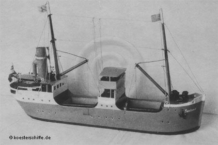 K&ouml;ster-Modell H.H.B.K. Fracht- u. Passagierdampfer