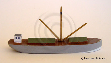 K&ouml;ster-Modell Plattenmodell Leichter mit Mast