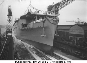 Flugzeugtr&auml;ger Graf Zeppelin Stapellauf